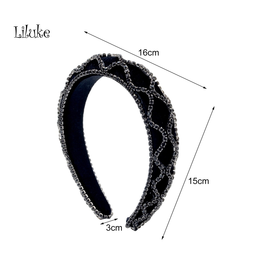 Băng Đô Cài Tóc Đính Đá Phong Cách Retro Thời Trang Cho Nữ