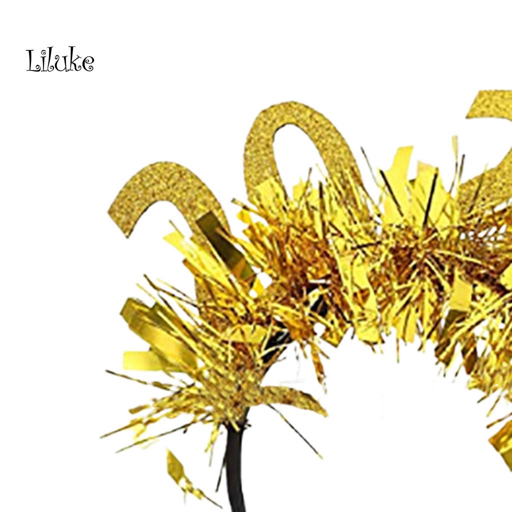 Băng Đô Cài Tóc Co Giãn Chống Trượt Trang Trí Hình Ngôi Sao Năm Mới