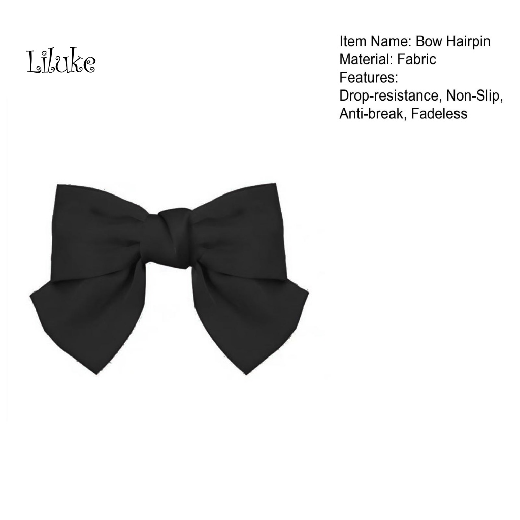 Kẹp Tóc Nơ Chống Trượt Không Phai Màu Thời Trang Cho Nữ