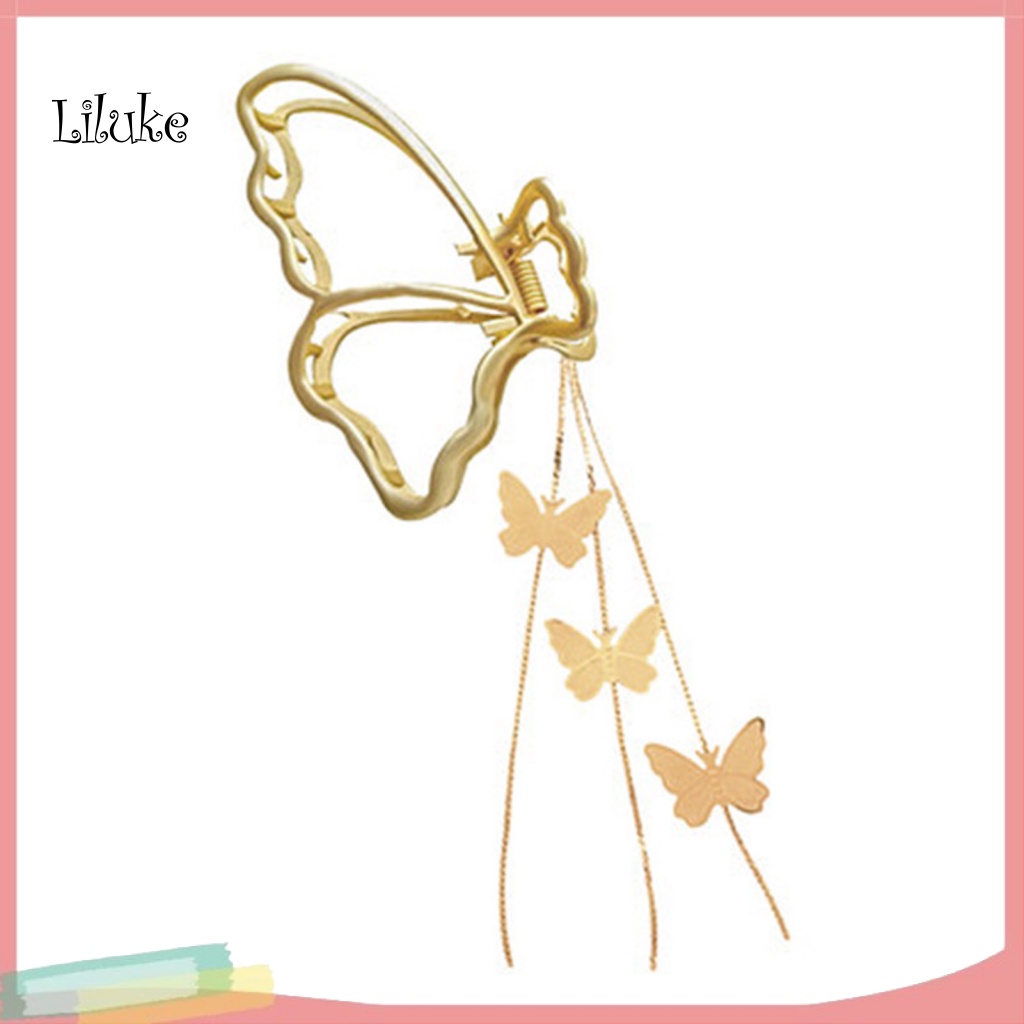 Kẹp Tóc Càng Cua Chống Trượt Màu Trơn Trang Trí Tóc Đuôi Ngựa