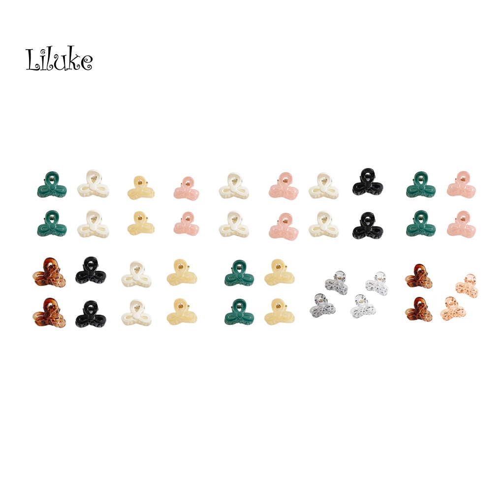 Set 4 Kẹp Tóc Chống Trượt Đính Nơ Xinh Xắn Cho Nữ