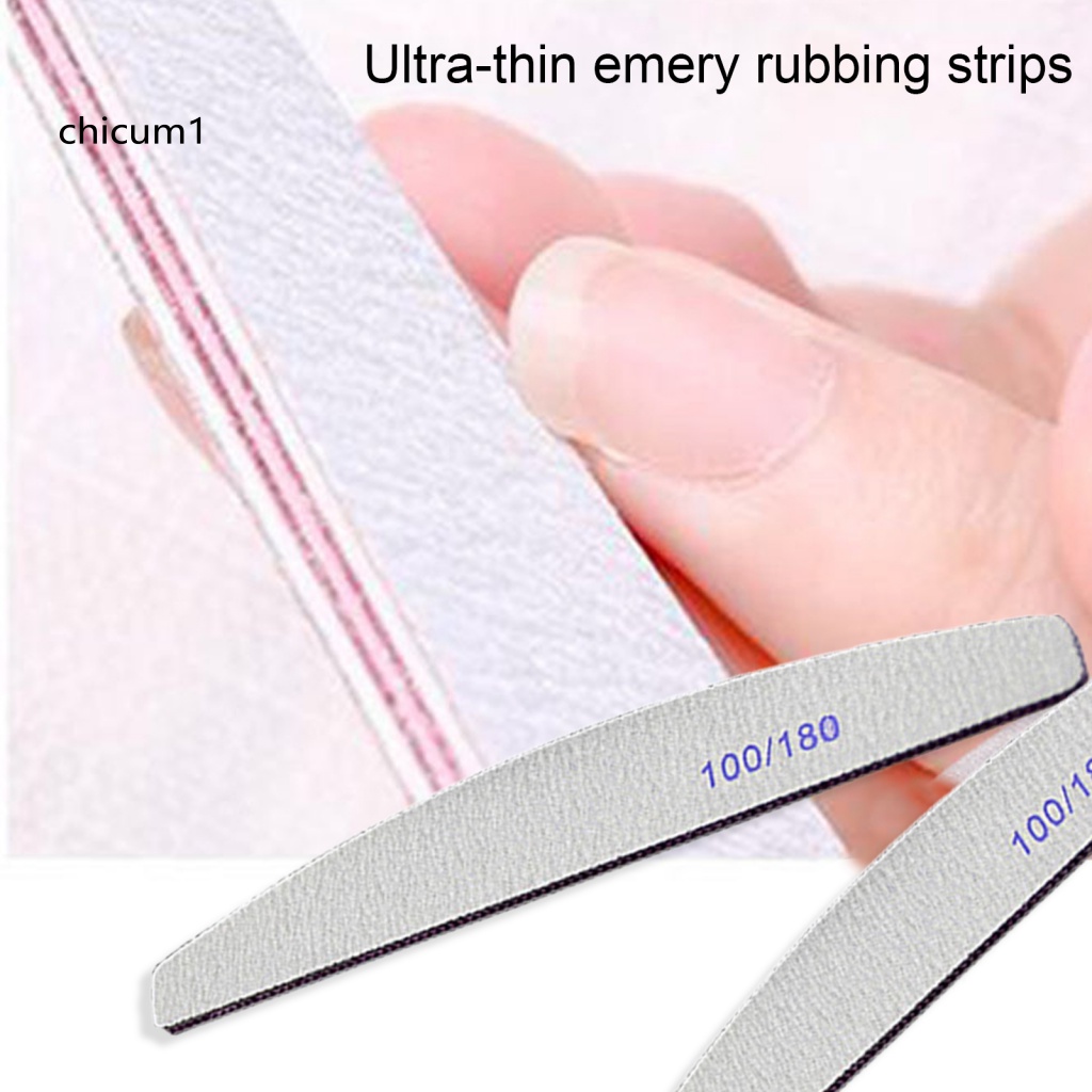 Set 25 Cây Dũa Móng Tay Giả Hai Mặt Bằng Acrylic Tự Nhiên