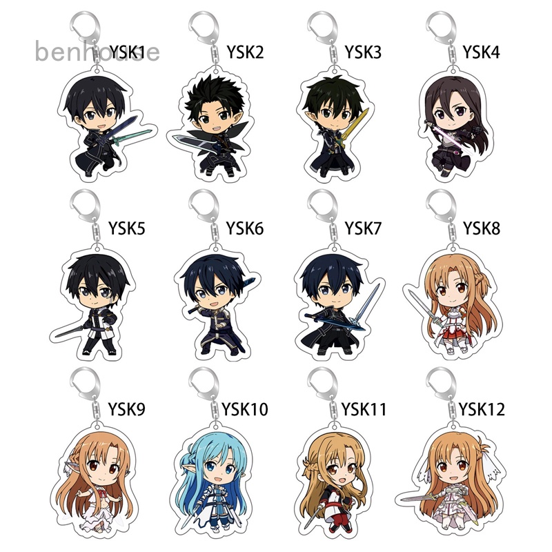Móc Khóa Họa Tiết Hoạt Hình Sword Art Online