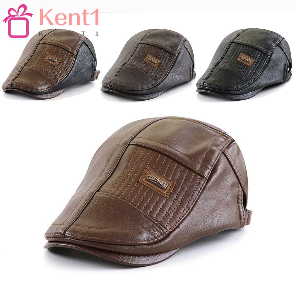 Mũ Beret Da PU Chống Nắng Thời Trang Cho Nam Ket1