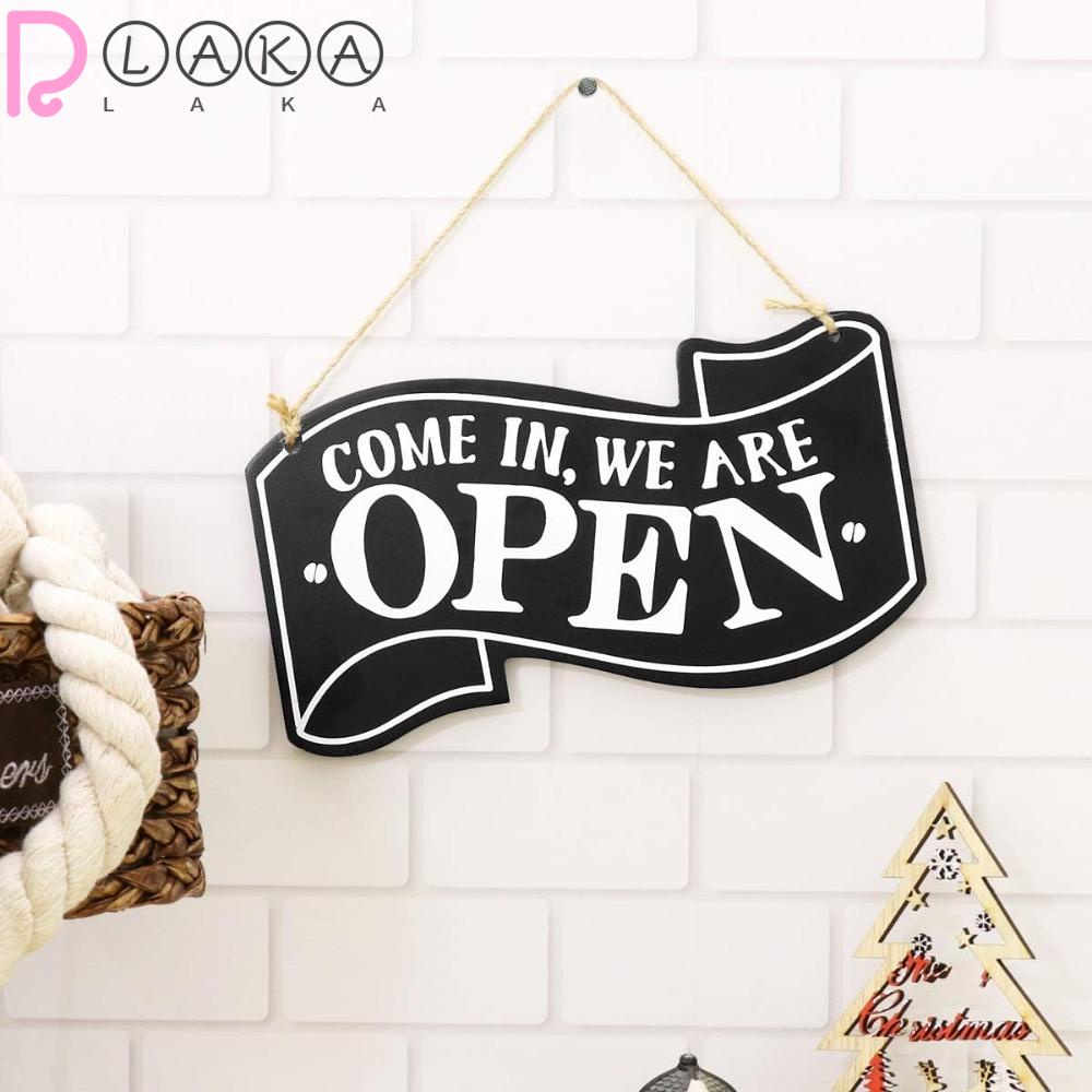 Lakamier Bảng Hiệu Cà Phê Có Thể Đảo Ngược Kèm Nhẫn Mở Và Đóng Cửa Hàng