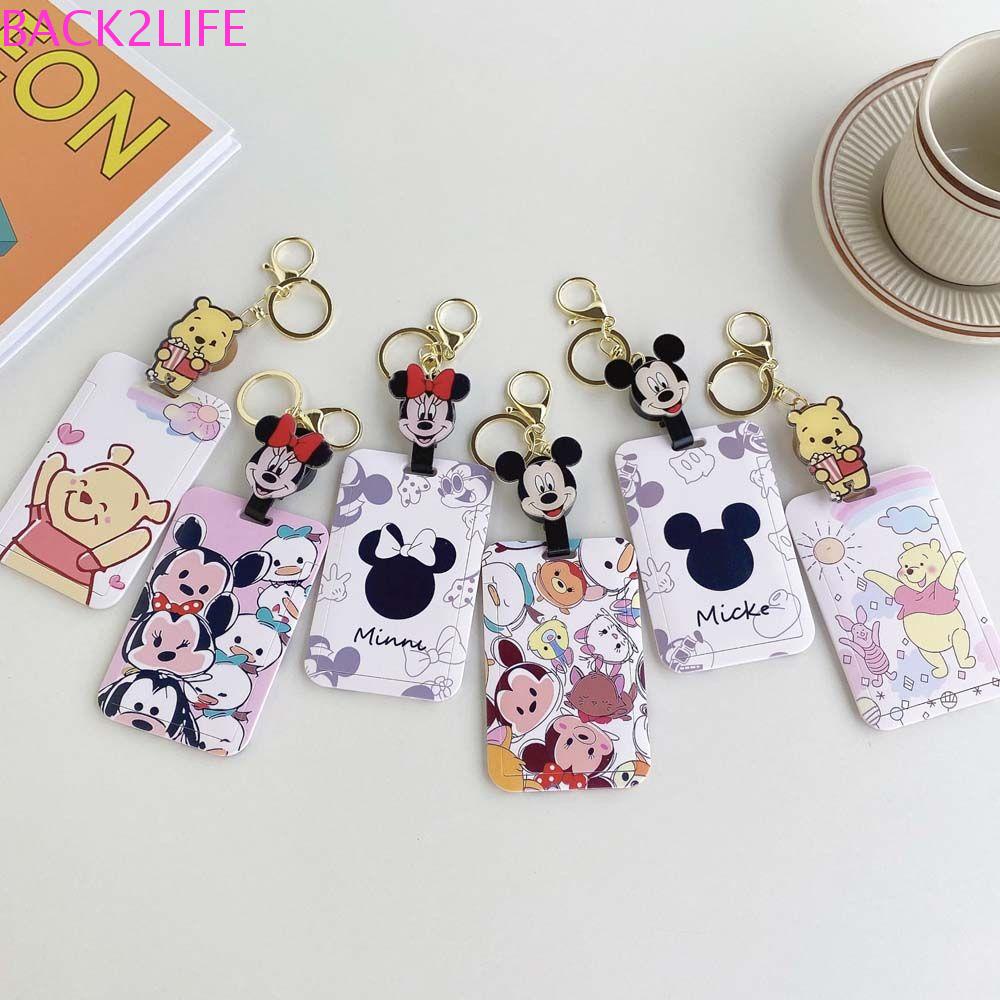 Ví Đựng Thẻ ID / Thẻ ID / Xe Buýt Họa Tiết Hoạt Hình Thỏ / Vịt / Minnie Dễ Thương Kèm Móc Khóa