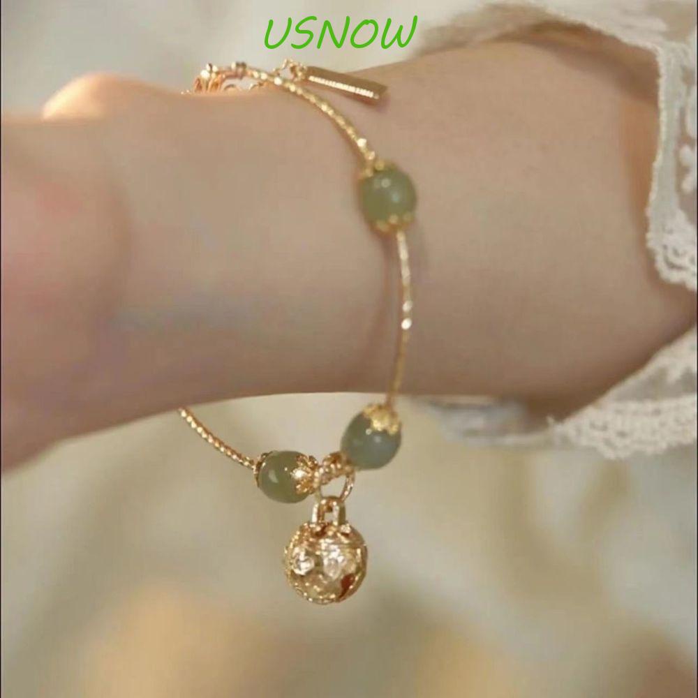 Vòng Đeo Tay Hetian Chalcedony Có Thể Điều Chỉnh Sang Trọng Phong Cách Trung Hoa Cho Nữ