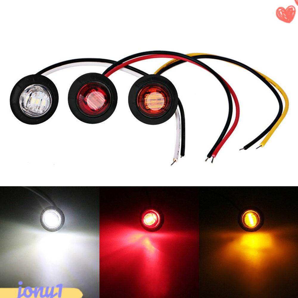 Set 4 Đèn Led 3 Bóng Gắn Hông Xe Tải / Tàu Thuyền Công Suất Thấp