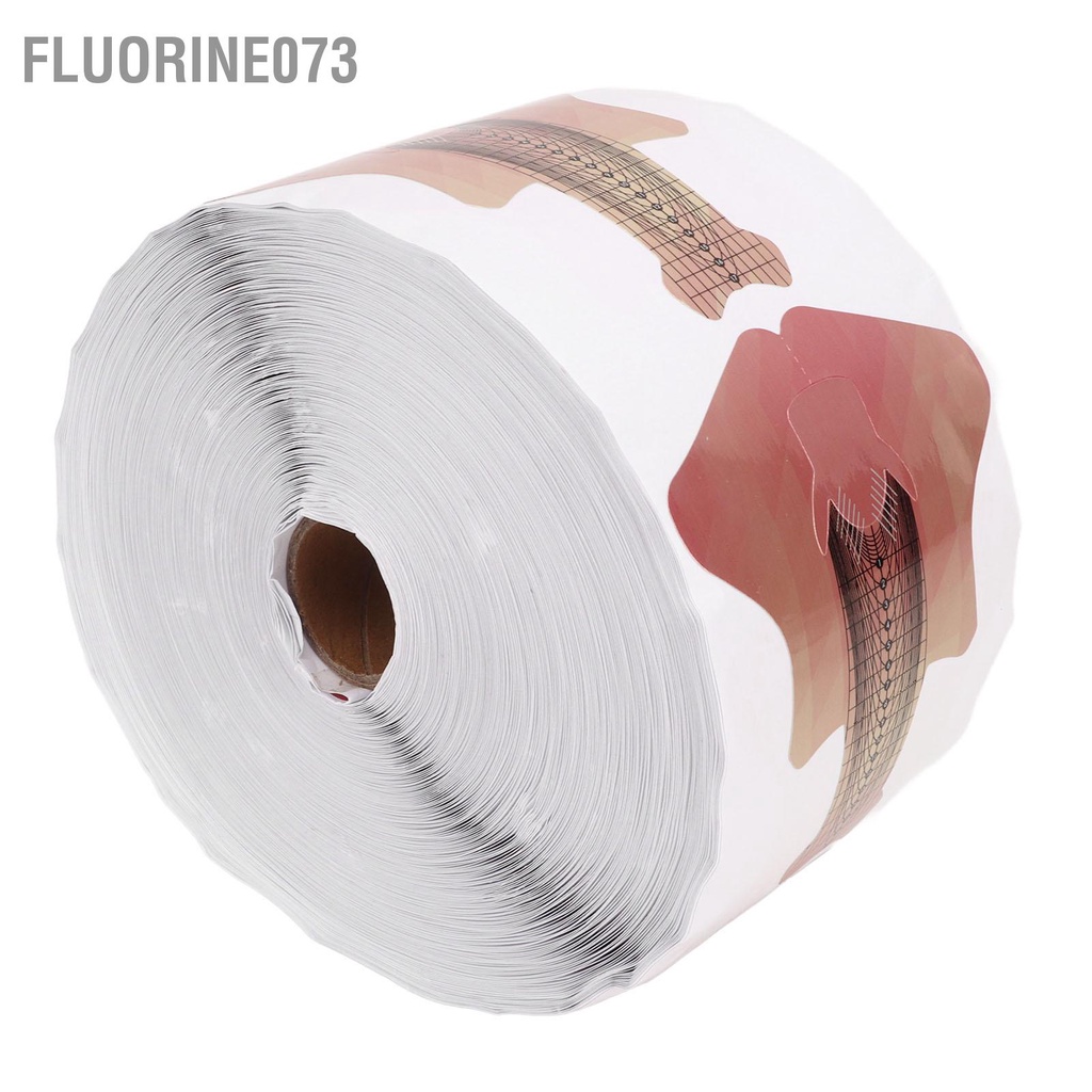 Fluorine073 500 cái Hướng dẫn tạo mẫu móng tay Có thể tháo rời Tự dính Nhãn dán mở rộng được đánh dấu rõ ràng