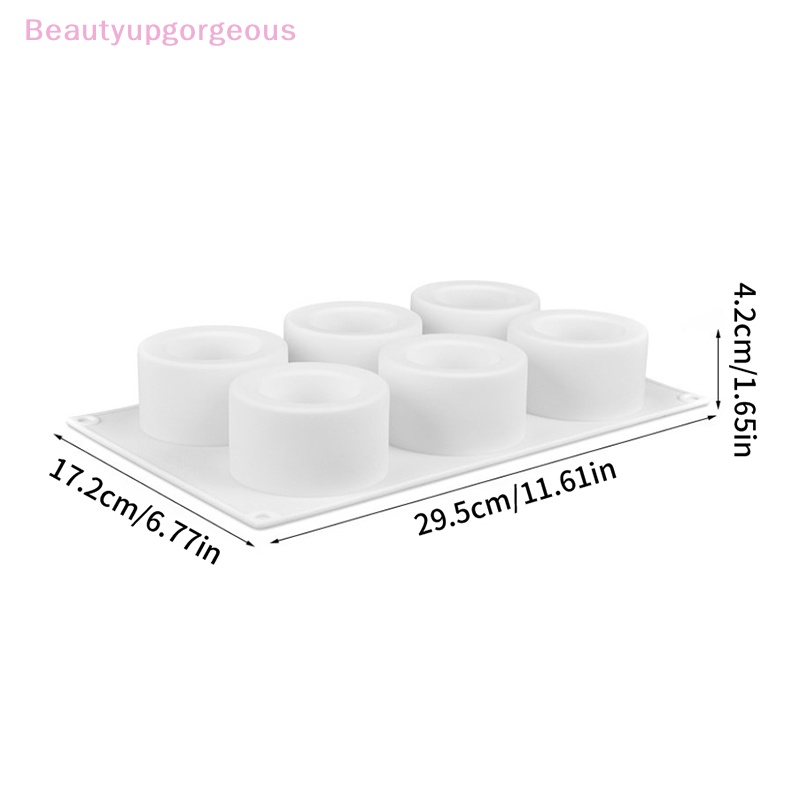 Khuôn Làm Bánh 6 Ngăn Hình Tròn Nhỏ Tiện Lợi