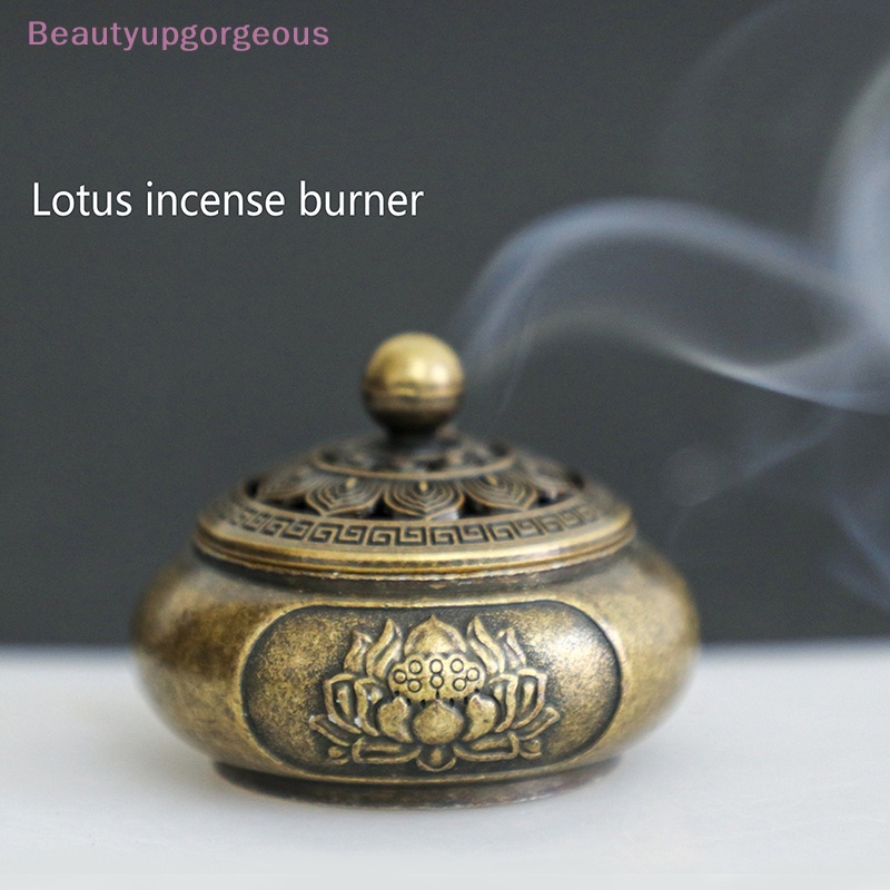 Đế Đốt Trầm Hương Bằng Hợp Kim Đồng Hình Hoa Sen