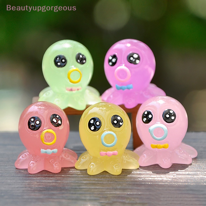 1 Mô Hình Bạch Tuộc Dạ Quang Trang Trí Tiểu Cảnh