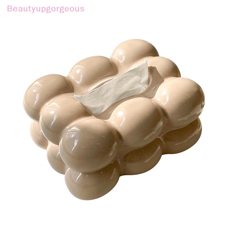 Hộp Đựng Khăn Giấy Bằng Gốm Sứ Màu Kẹo Sáng Tạo Trang Trí Phòng Khách