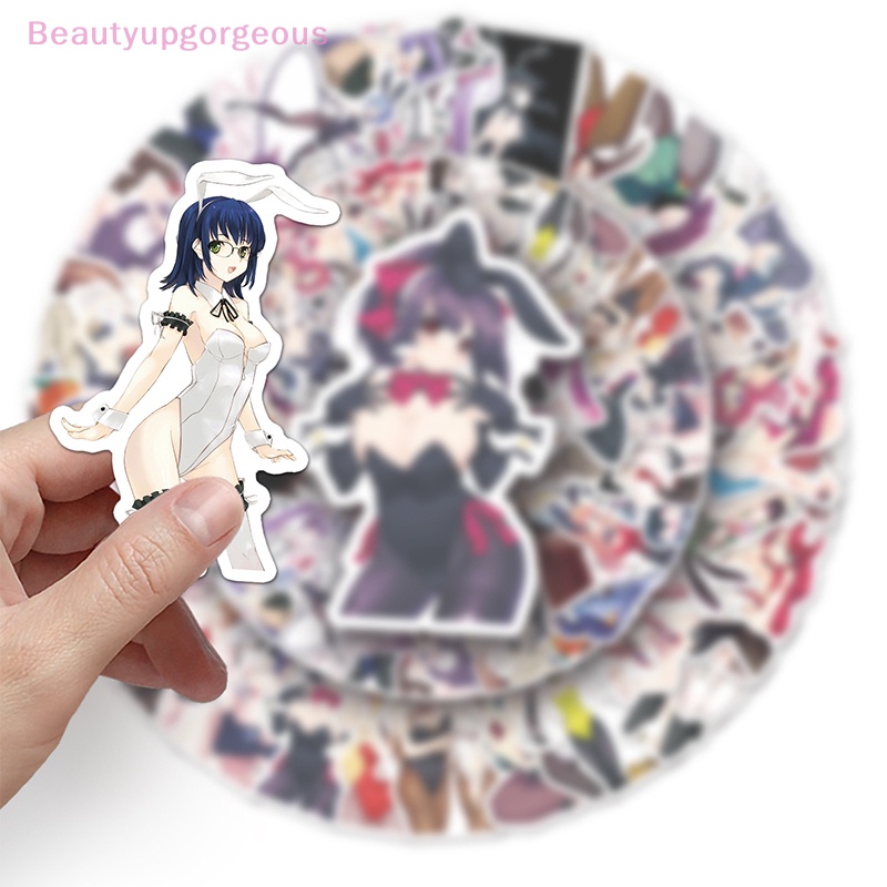 Bộ 61 Miếng Dán Hình Cô Gái Gợi Cảm Hoạt Hình Trang Trí Laptop / Điện Thoại / Xe Hơi
