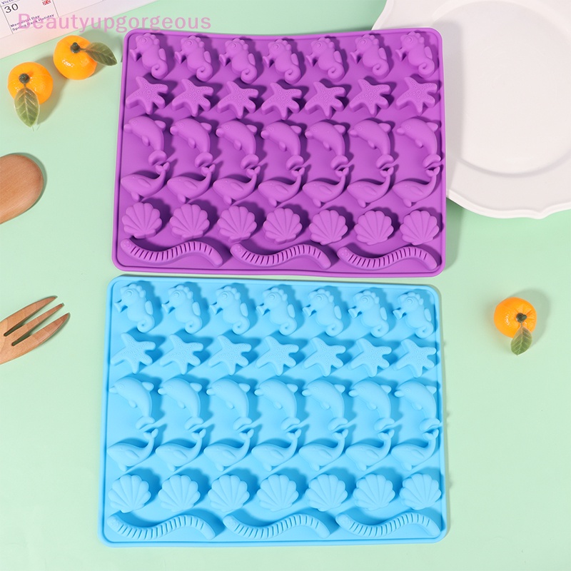 1 Khuôn Làm Bánh / Sô Cô La / Thạch Hình Động Vật Biển Bằng Silicone
