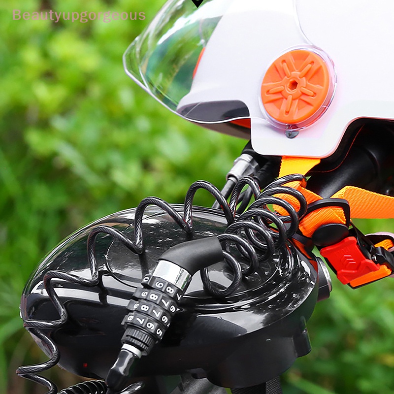 Dây Xích Khóa Xe Đạp Mật Khẩu 4 Chữ Số Chống Trộm Bằng Thép