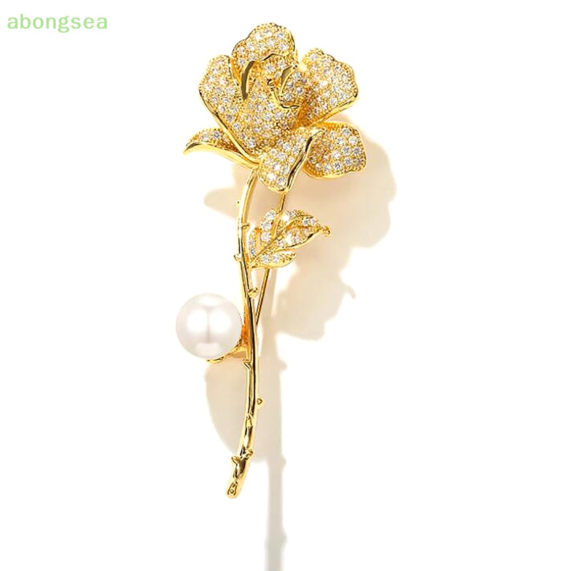 Ghim Cài Áo Hình Hoa Tulip Đính Ngọc Trai Giả Thanh Lịch Cho Nữ