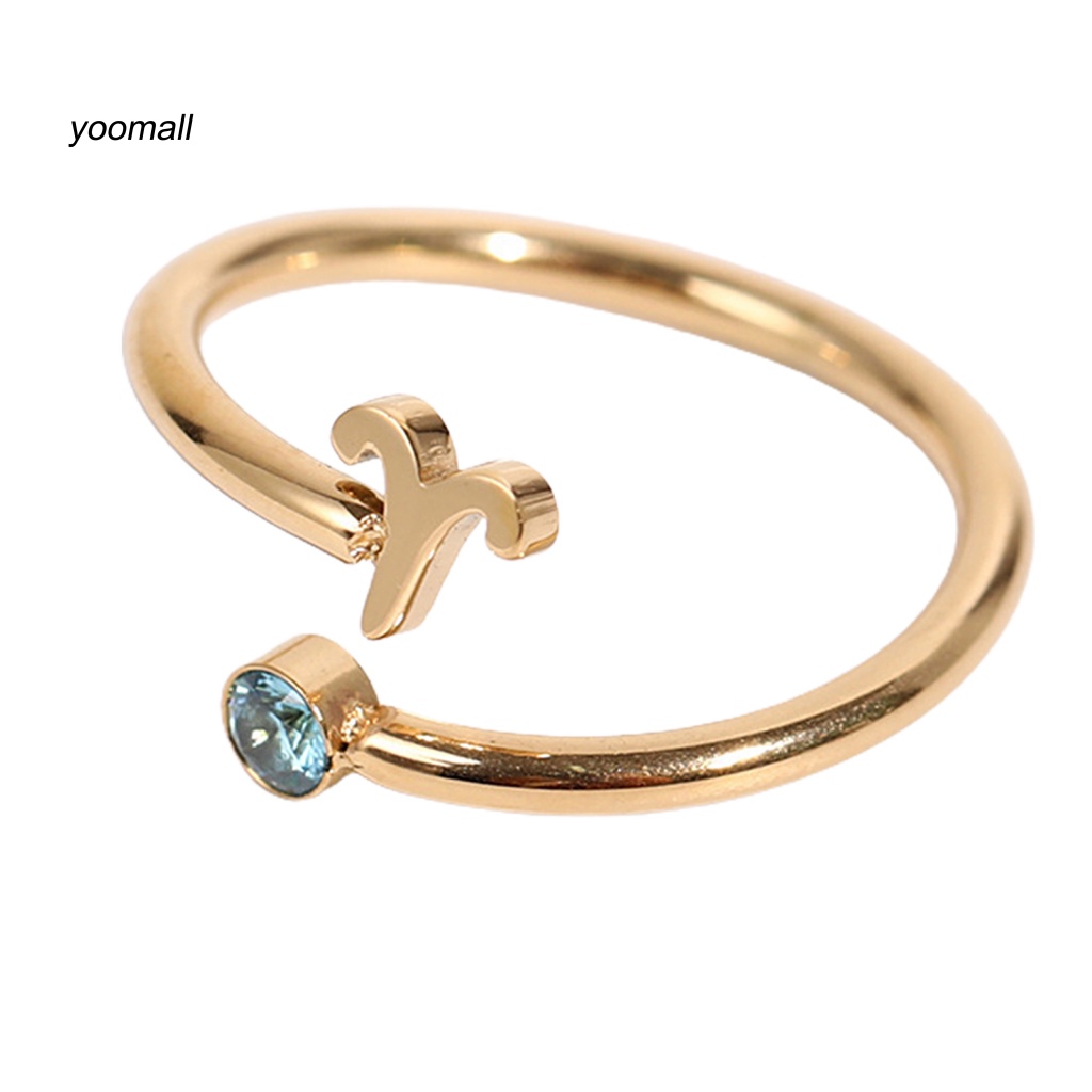 Yo / Nhẫn Đính Đá Chòm Sao Cổ Điển Thời Trang Mặc Hàng Ngày Cho Nữ