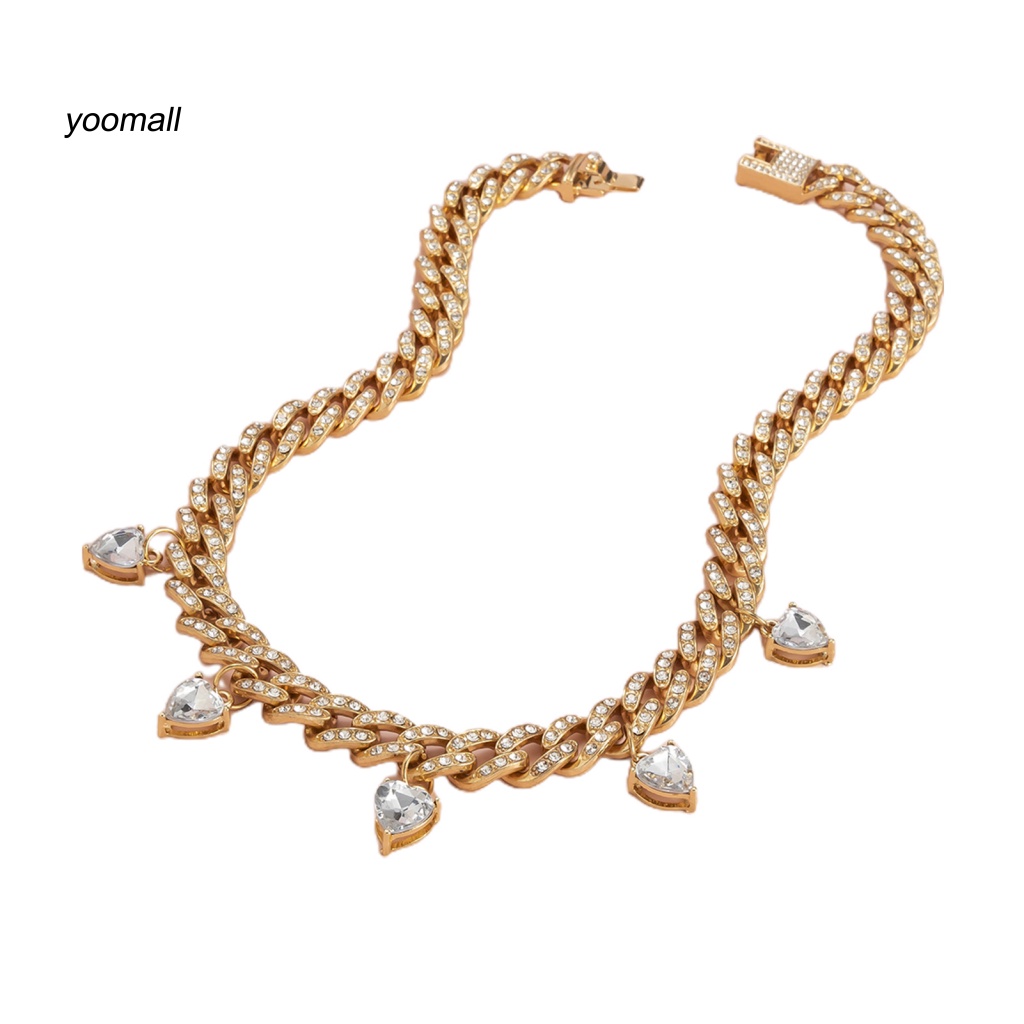 Vòng Cổ Choker Mặt Trái Tim Phong Cách Punk Cho Nữ