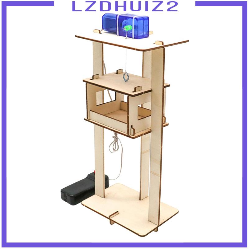 Đồ Chơi Thí Nghiệm Thang Máy Bằng Gỗ DIY