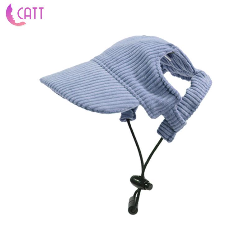 [Dadada1] Mũ Bóng Chày Chống Nắng Bằng Vải Nhung Có Lỗ Tai Có Thể Điều Chỉnh Được Cho Cún Cưng Thích Hợp Cho Cả Mùa Ngoài Trời