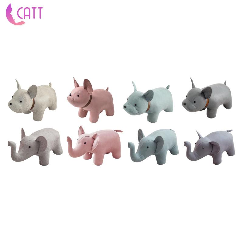 [Dadada1] Ottoman Ghế Đẩu Di Động Hình Thú Dễ Thương Di Động Cho Phòng Khách Trong Nhà