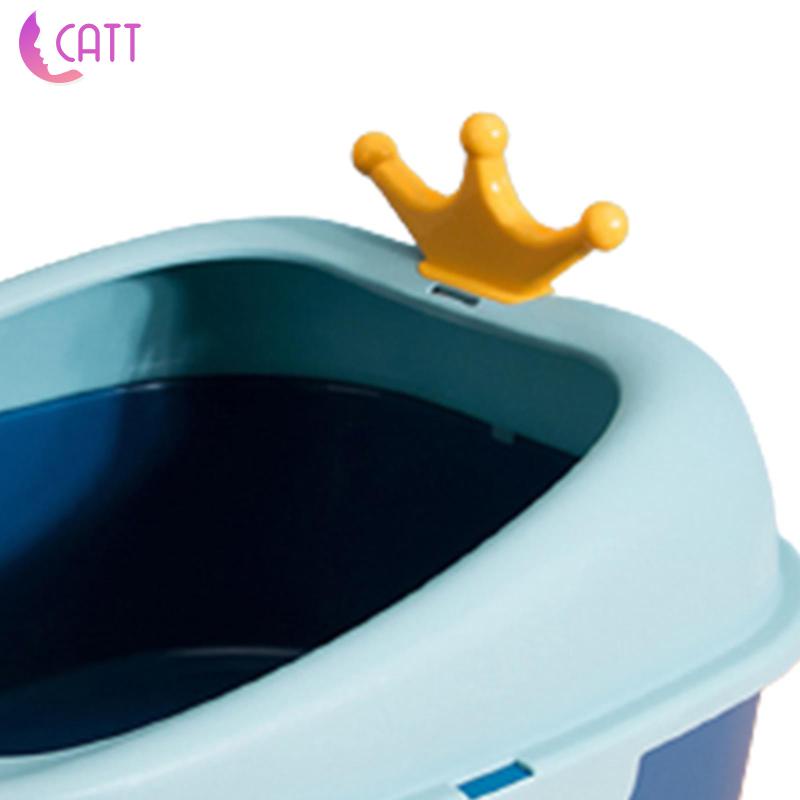 [Dadada1] Hộp Đi Vệ Sinh Riêng Tư Chống Văng Nước Cho Thú Cưng Nhỏ