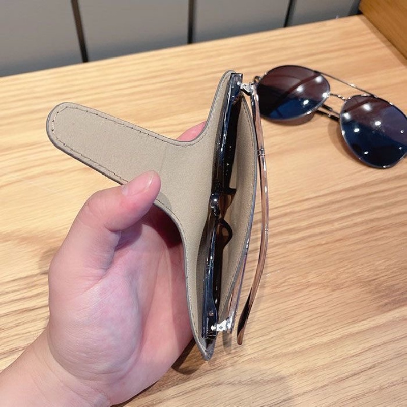 Túi Đựng Mắt Kính Bằng Da Chống Bụi Phong Cách Hàn Quốc