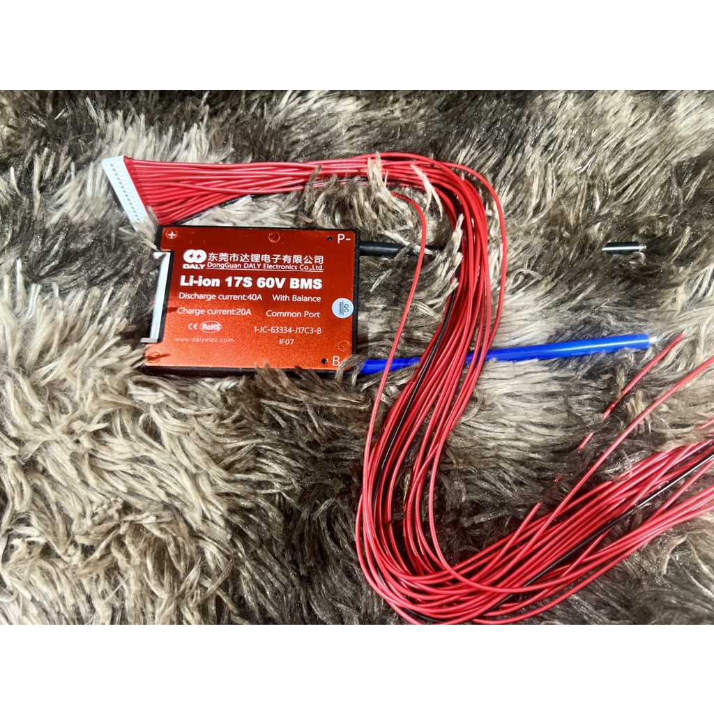Bảng mạch chính hãng BMS DALY 17S 60V , bảo vệ pin Li-ion 3.7V.