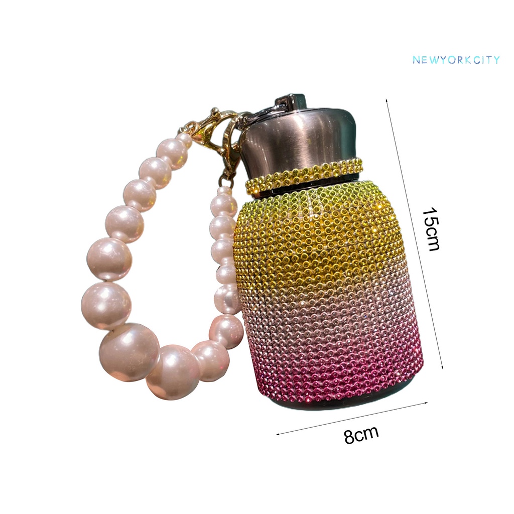 Bình Giữ Nhiệt Bằng Thép Không Gỉ 304 Đính Đá 300Ml