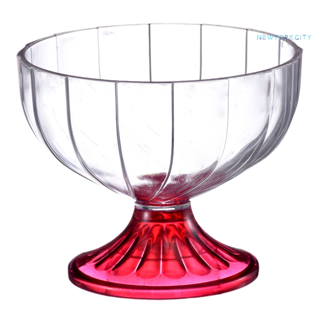 Cốc Lắc Kem / Sữa Tráng Miệng Bằng Acrylic Trong Suốt Tái Sử Dụng Được Dung Tích 300Ml