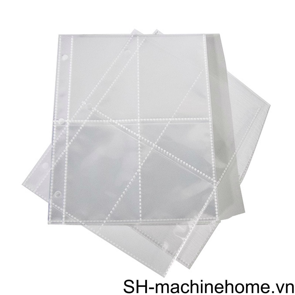 (runbu) 20 Túi 4 Ngăn Đựng Thẻ 4 Mặt Cho 3 Vòng Binder MTG Tcg