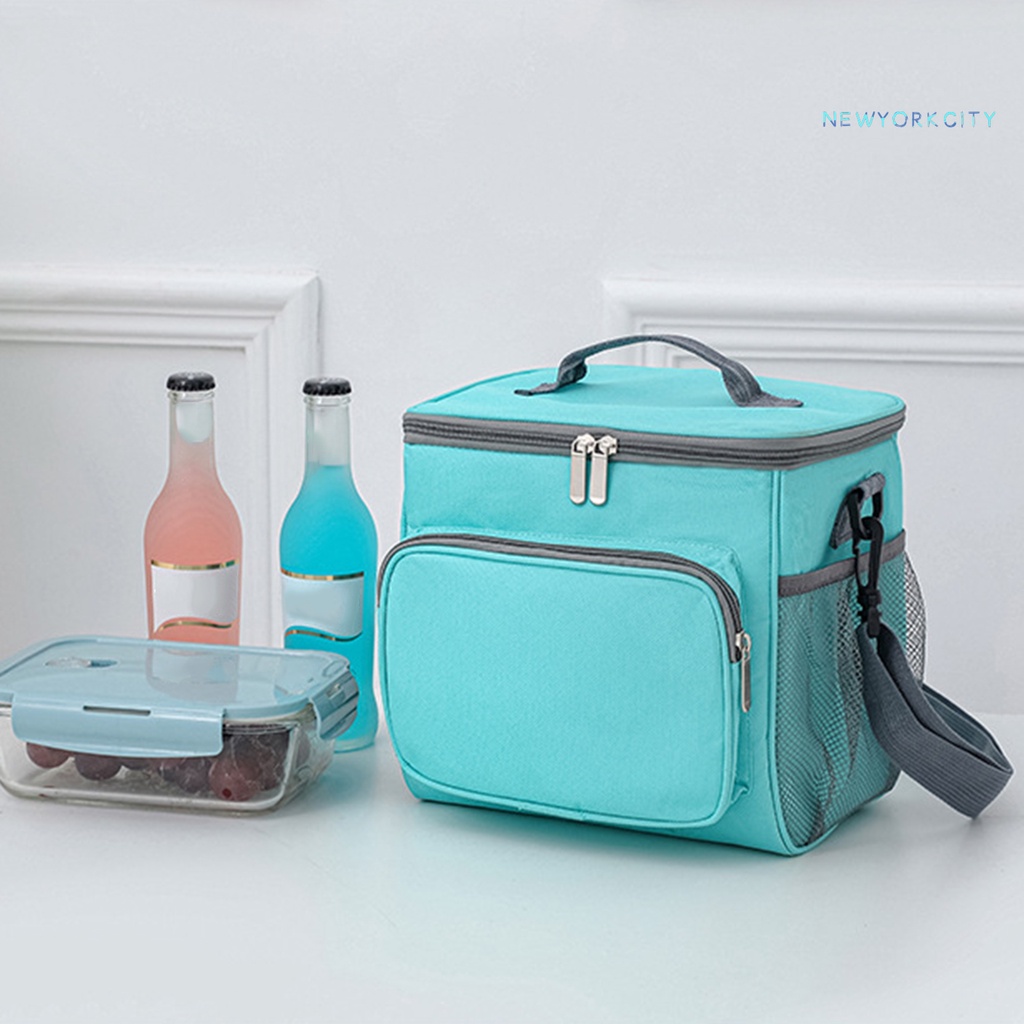 Túi Vải Oxford Giữ Nhiệt Đựng Đồ Ăn Trưa Chống Rò Rỉ Sức Chứa Lớn Đa Năng