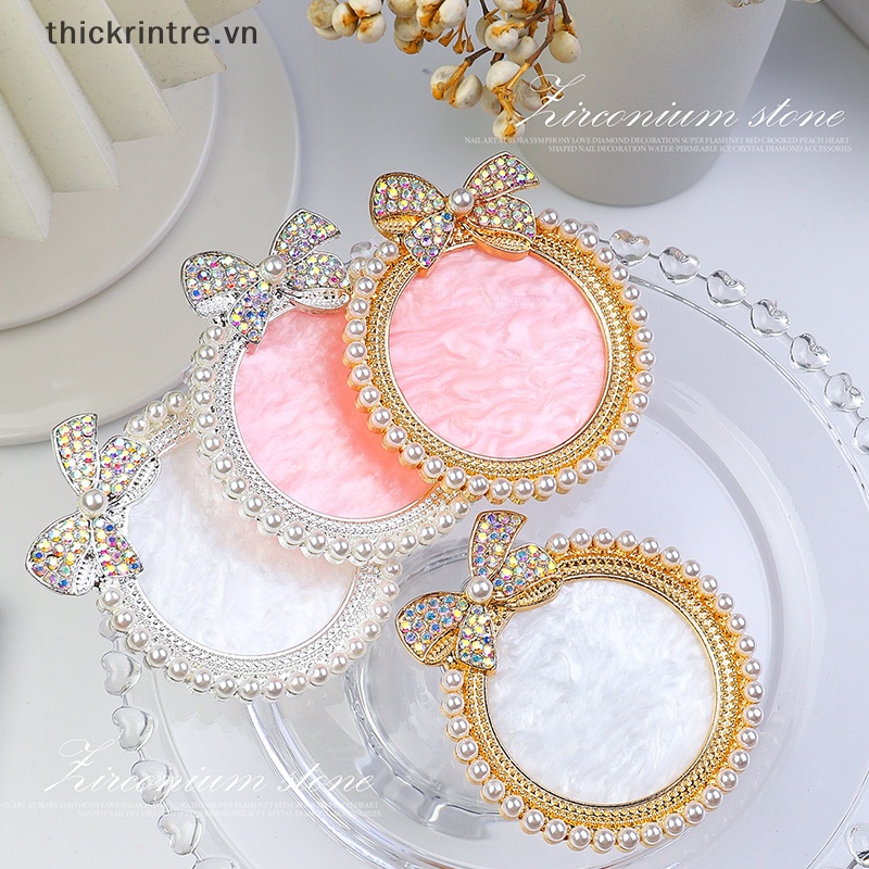 1 Giá Đỡ Trưng Bày Móng Tay Giả Đính Ngọc Trai Và Dây Ruy Băng Dùng Trong Salon