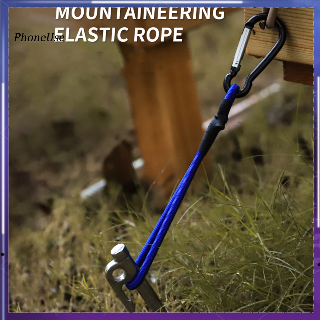 Dây Bungee Bằng PU Co Giãn Chịu Lực Tốt Đa Năng Kèm Khóa Hợp Kim Tiện Dụng