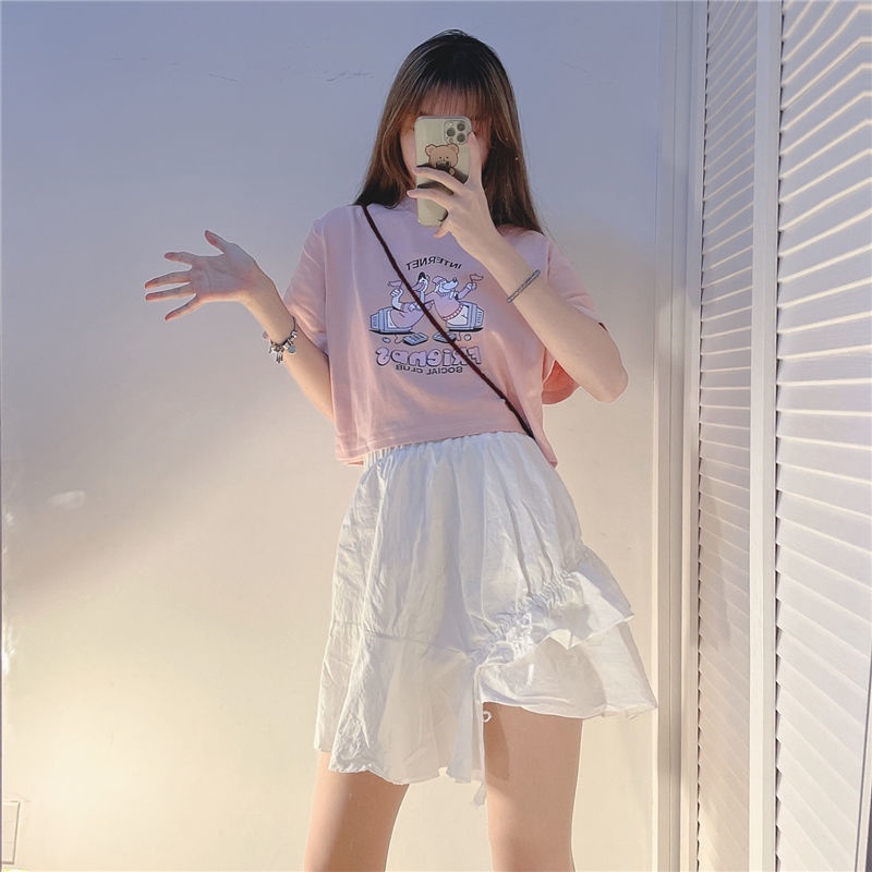 Áo Thun Ngắn Tay Dáng Rộng Thiết Kế Mới Thời Trang Mùa Hè Dành Cho Nữ