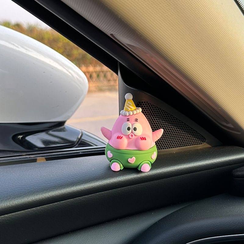 Douyin Online Influencer Popular Cute Sponge Baby Car Decoration Car Accessories Dashboard Decoration Female Gift tJ82