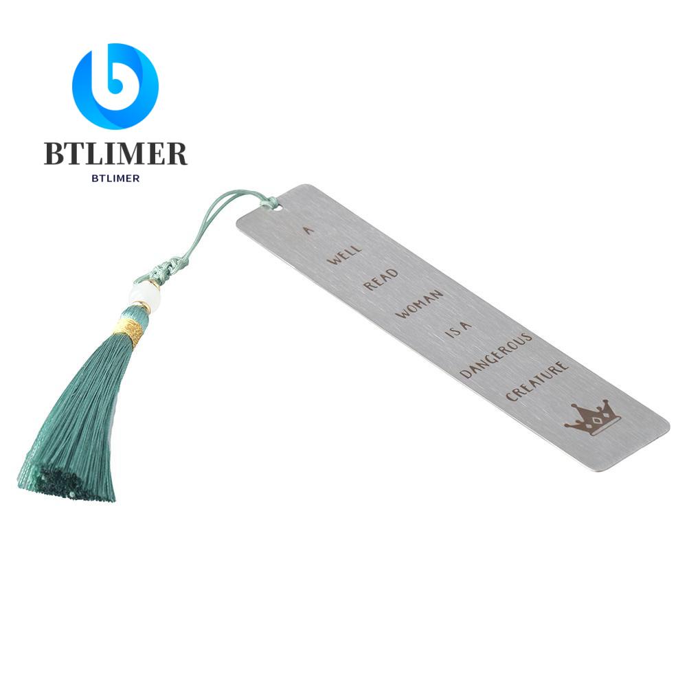 Btlimer Bookmark Bằng Thép Không Gỉ Chất Lượng Cao Hình Cuốn Sách Tình Nhân Truyền Cảm