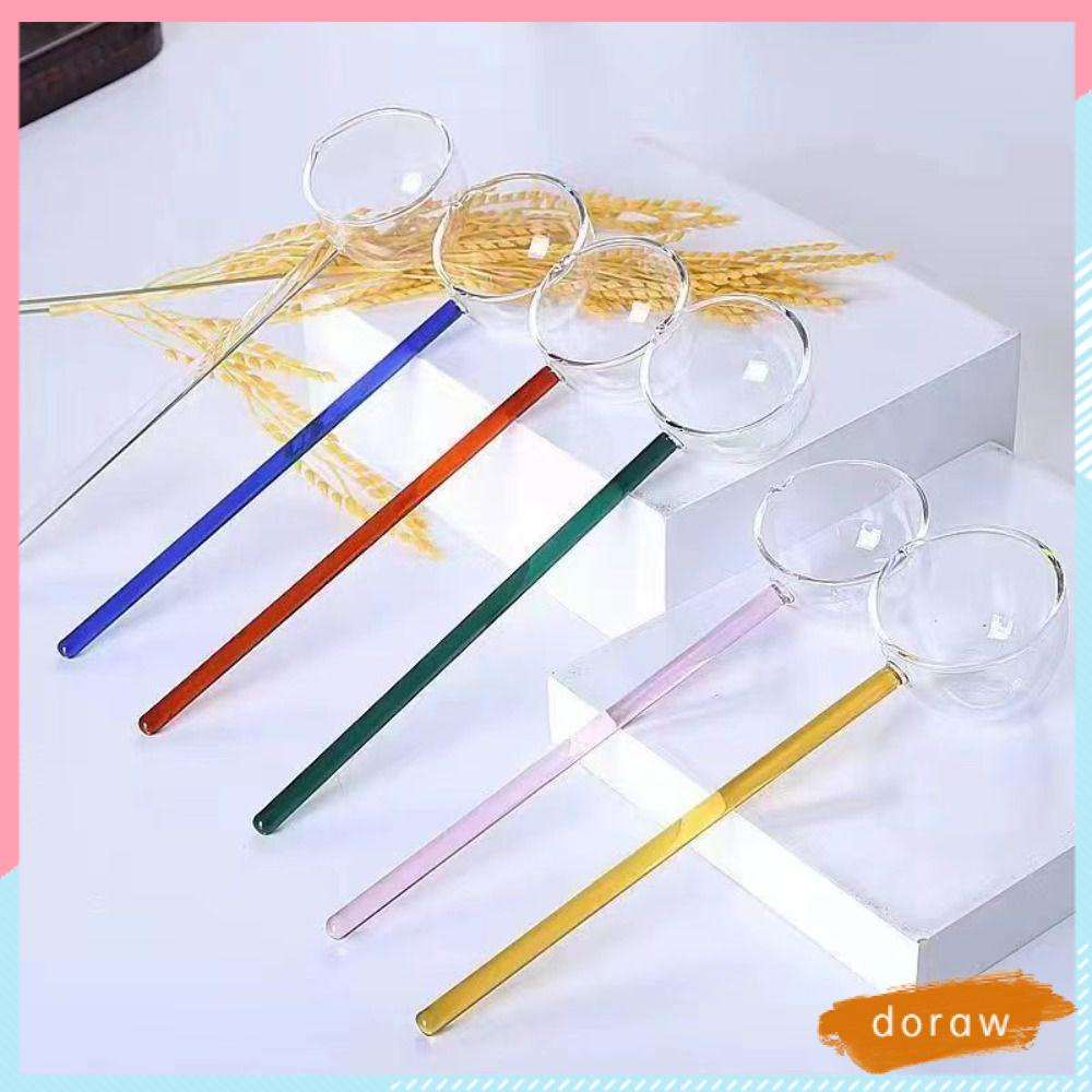 Muỗng Khuấy Bằng Kính Chịu Nhiệt Độ Cao Nhiều Màu Sắc Cho Nhà Bếp