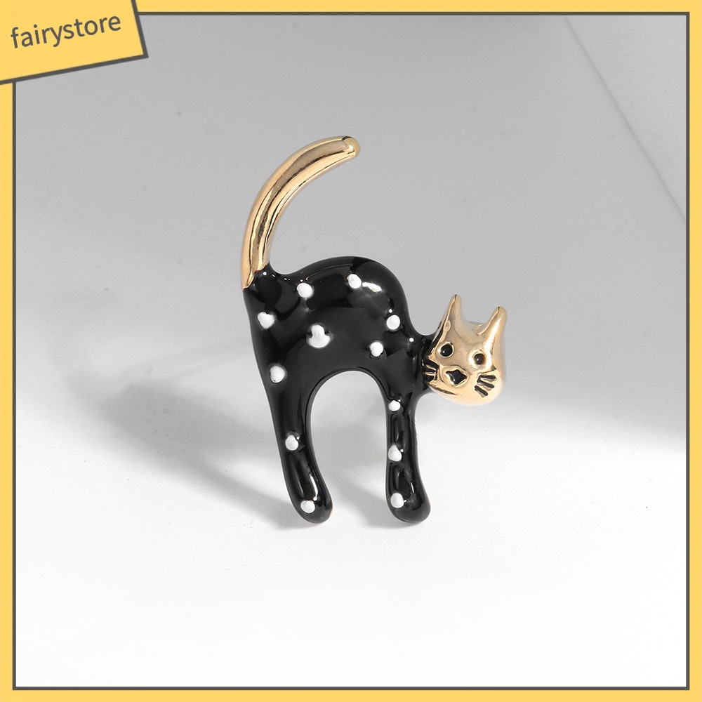 Ghim Cài Áo Hình Mèo Hoạt Hình Dễ Thương