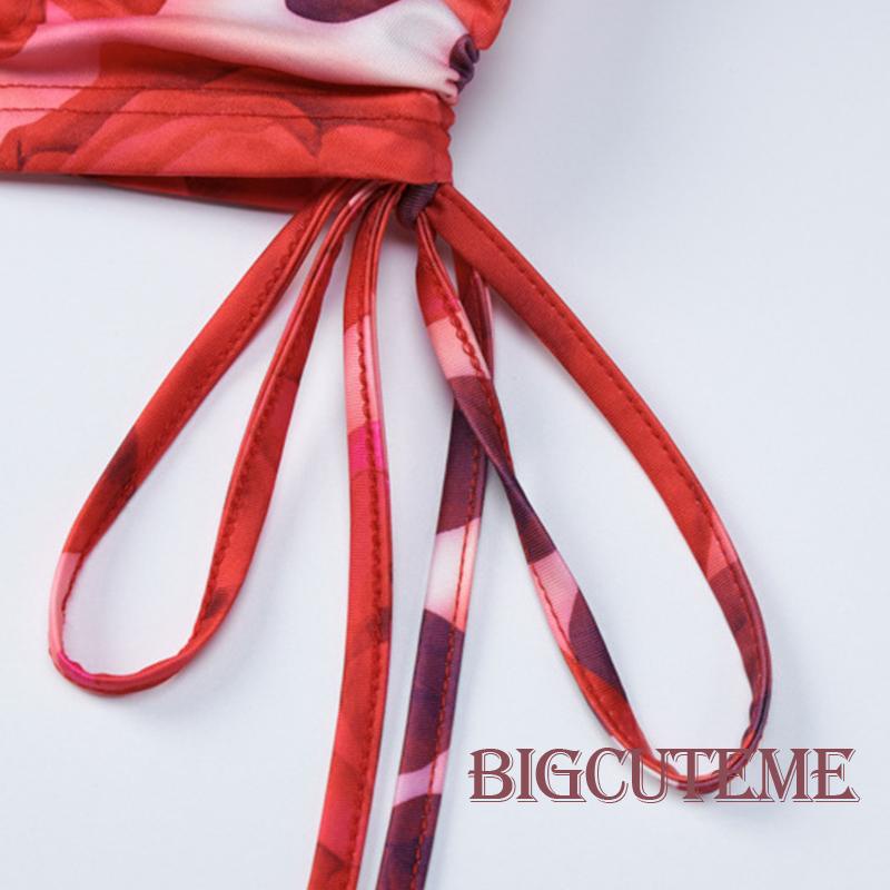 [] - Đầm Ngắn Hai Dây Ôm Dáng + Khăn Choàng Đỏ Quyến Rũ Cho Nữ Đi Club