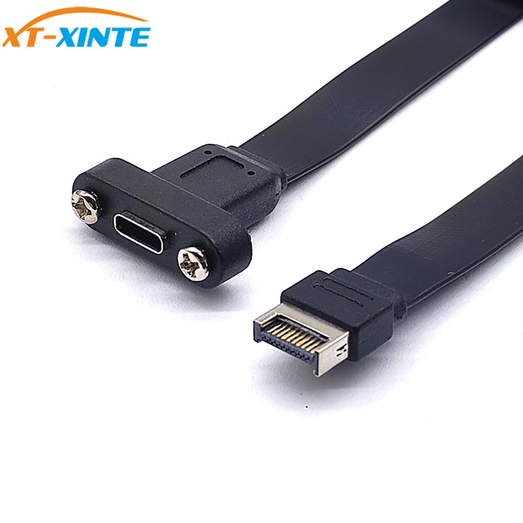 Dây Cáp Nối Bo Mạch Chủ XT-XINTE USB 3.1 Loại E Male Sang Type C Female