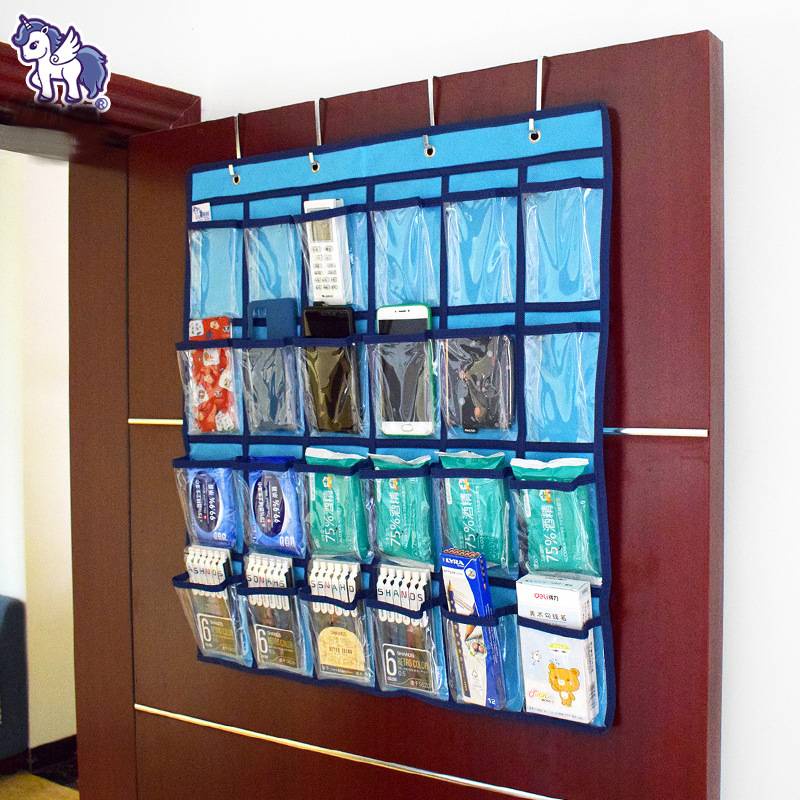 Classroom Pocket Chart For Cell Phones Calculators, 30 Clear Pockets Hanging Storage Bags Home Statione Organizer flower