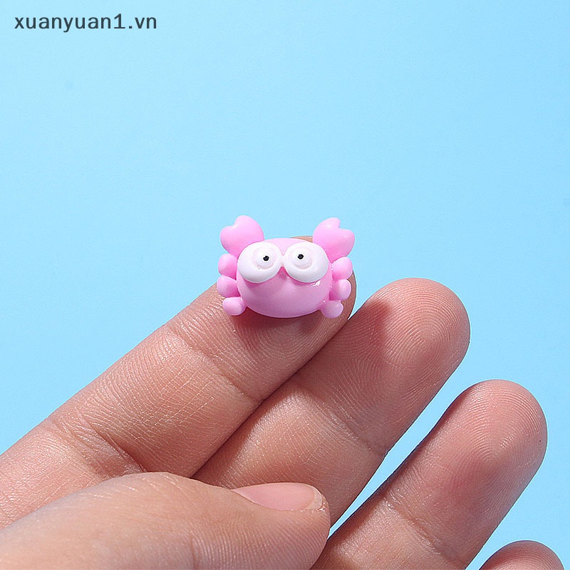 Set 10 Chú Cua Mini Dễ Thương Dùng Để Làm Đồ Trang Sức Thủ Công