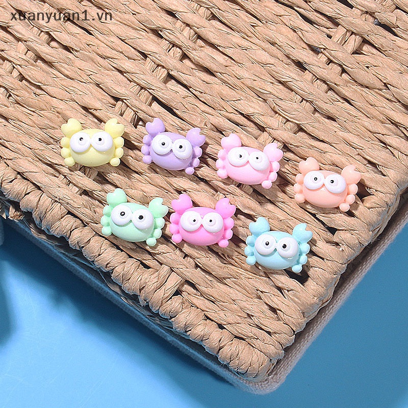 Set 10 Chú Cua Mini Dễ Thương Dùng Để Làm Đồ Trang Sức Thủ Công