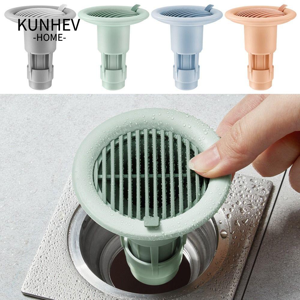 KUNHEV Nắp Chặn Cống Thoát Nước Sàn Nhà Tắm Chống Mùi Hôi Tiện Dụng