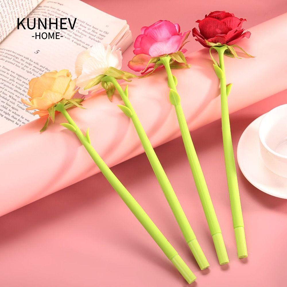 KUNHEV Set 4 Bút Mực Gel Dành Cho Học Sinh / Văn Phòng