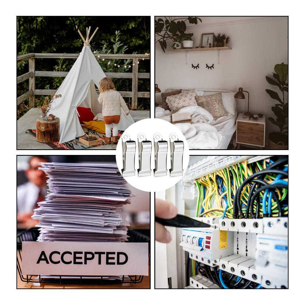 KUNHEV Kẹp Cá Sấu Bằng Kim Loại Chuyên Dụng Cho Kiểm Tra Ắc Quy Xe Hơi