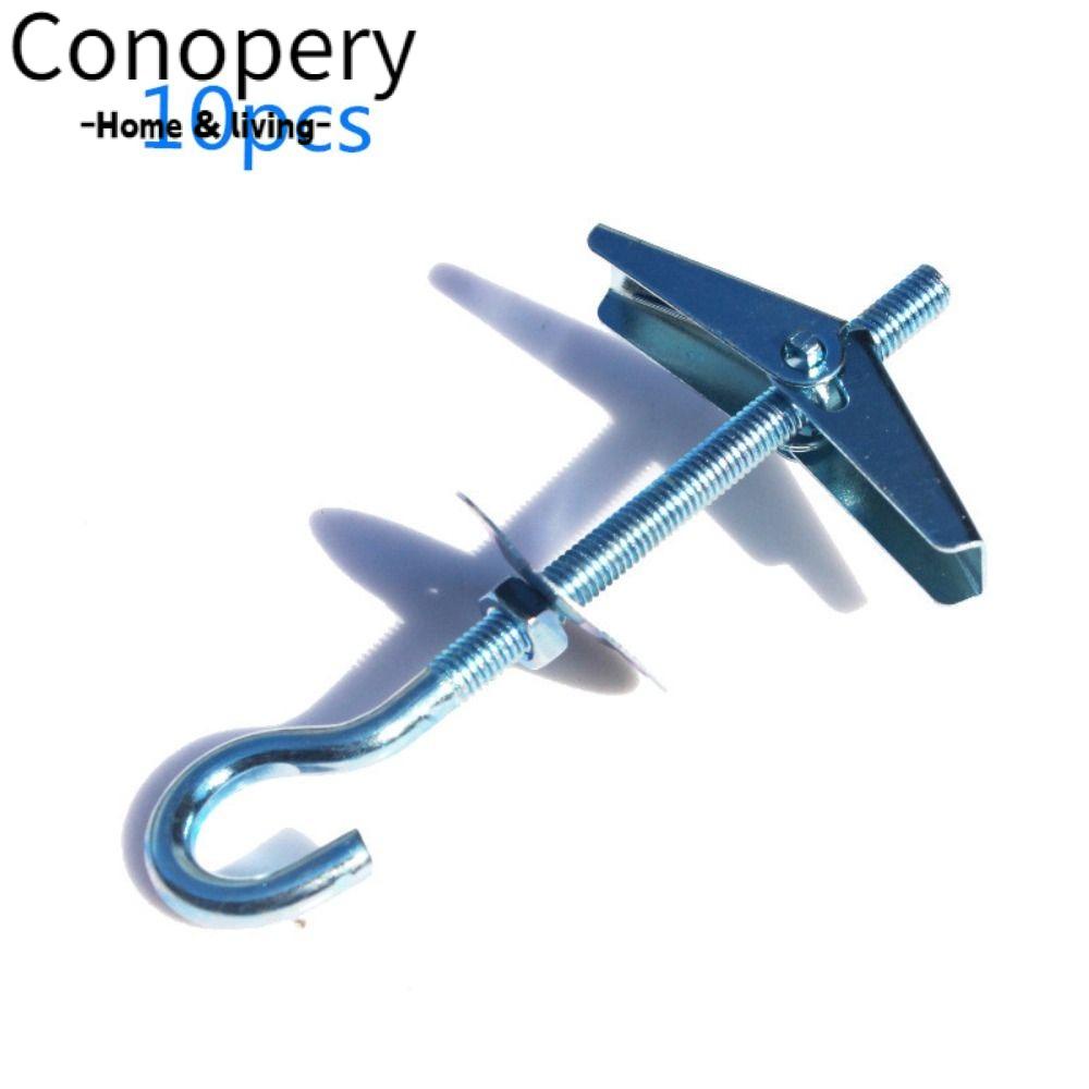 CONOPERY Bộ 10 Móc Treo Đồ Gắn Trần Nhà Bằng Kẽm Mạ Kẽm Tiện Dụng