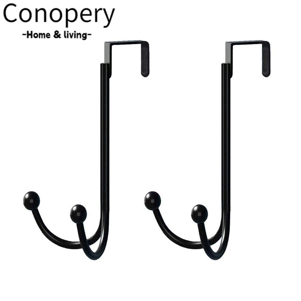 CONOPERY Bộ 2 Móc Treo Quần Áo / Mũ / Túi Xách Gắn Cửa Tiện Dụng Giá Đỡ